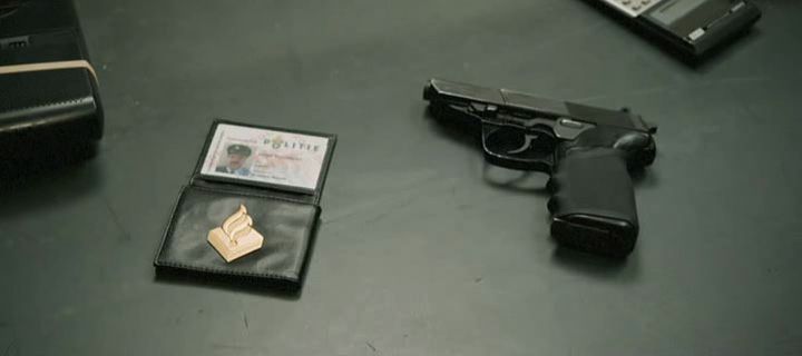 A close up of the pistol, used by the Maaskantje police officer until his discharge.
