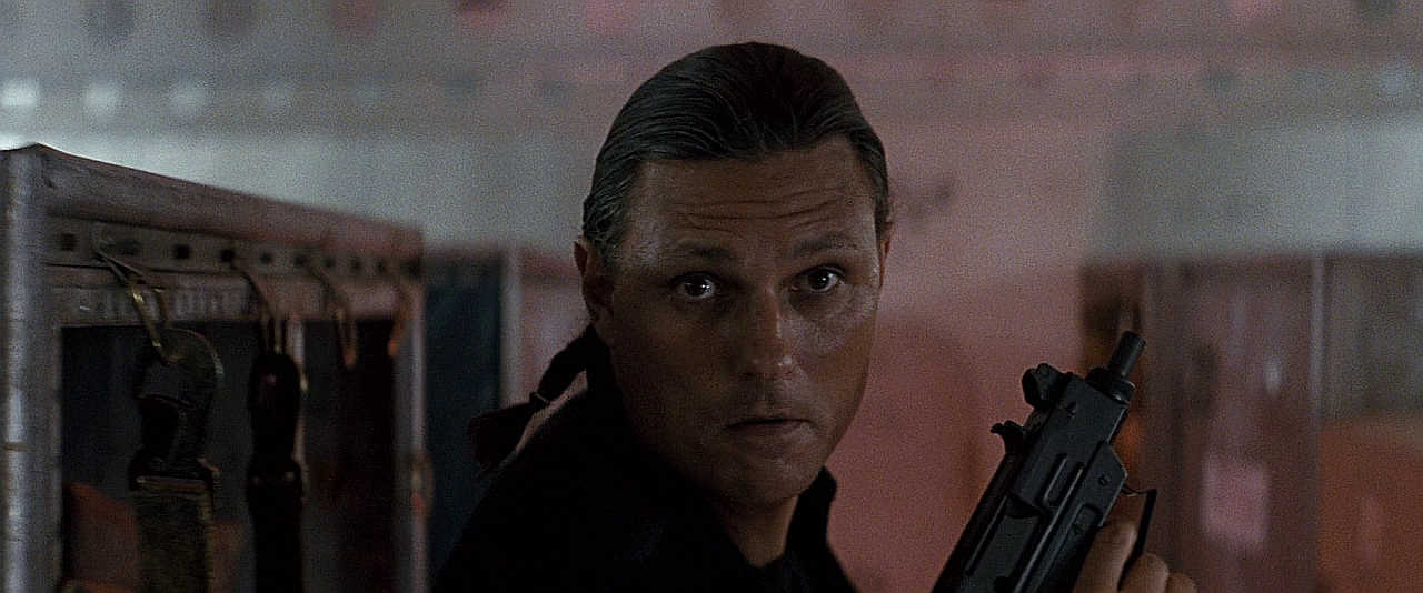 "Forget" (Michael Horse) with his Micro Uzi Pistol - 9mm