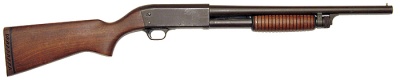 Ithaca Model 37 riot version - 12 gauge. A legal configuration.