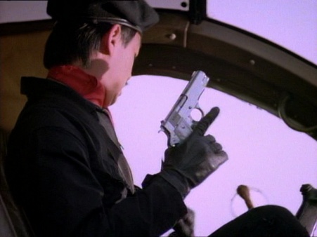 S1E02 - Forced to land, Gen. Narai draws his Star BM pistol.