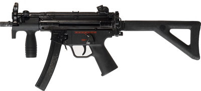MP5K-PDW - 9x19mm with extended barrel (with 3 lugs & folding stock)